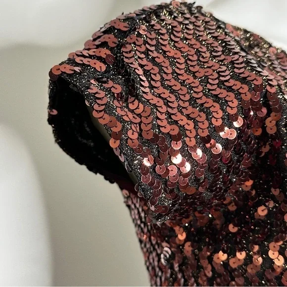 Glenrob vintage 1980s sequin party dress size 9/10 - Picture 7 of 9